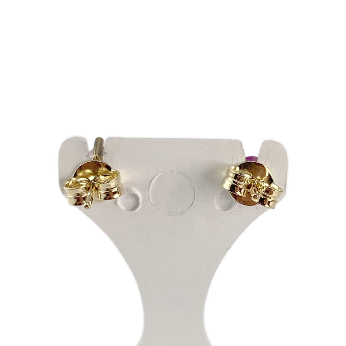 Boucles d'oreilles d'occasion or 750 jaune rubis - vue 3