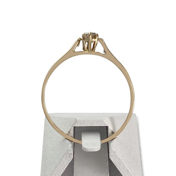 Solitaire d'occasion or 750 jaune diamant