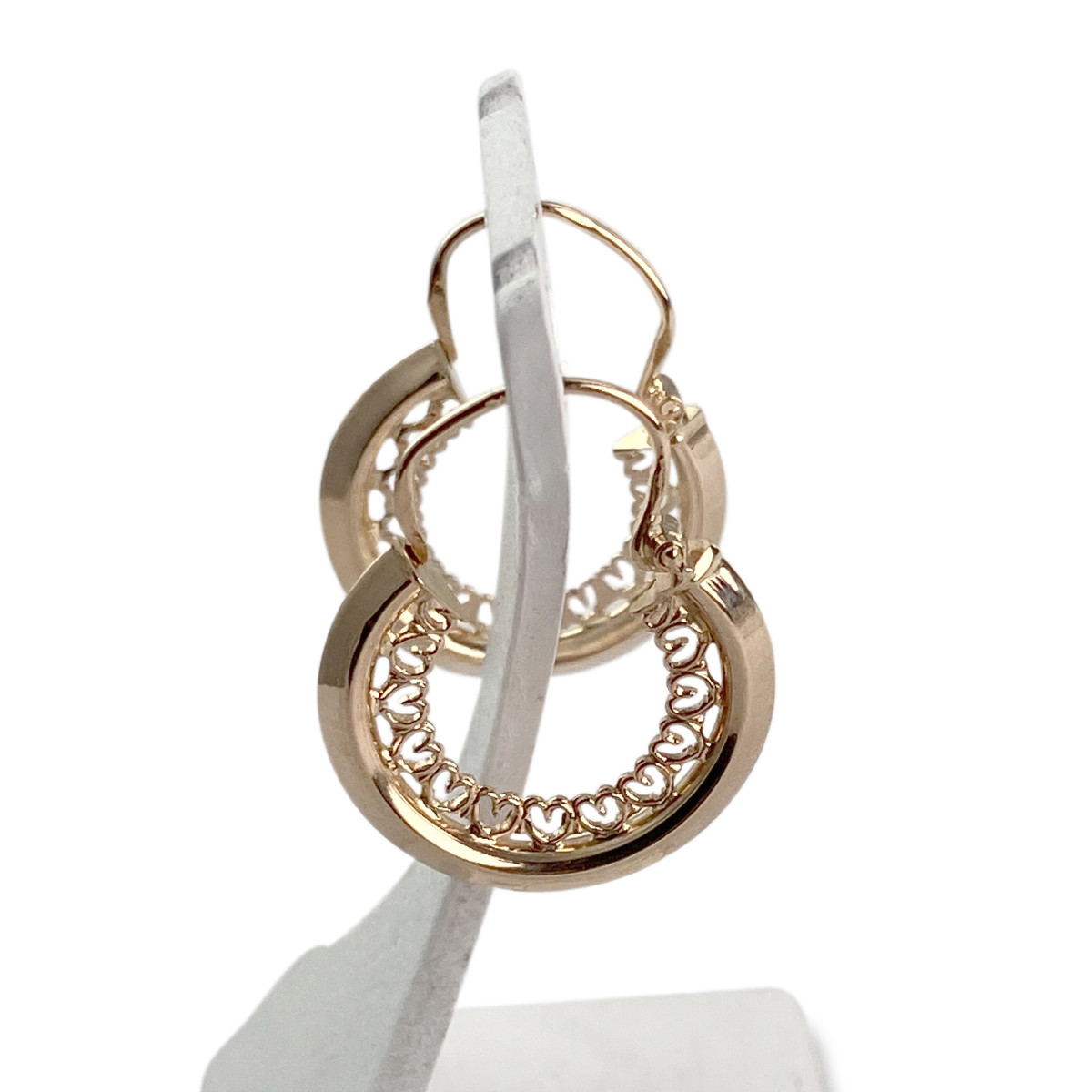 Boucles d'oreilles d'occasion or 750 jaune - vue 2