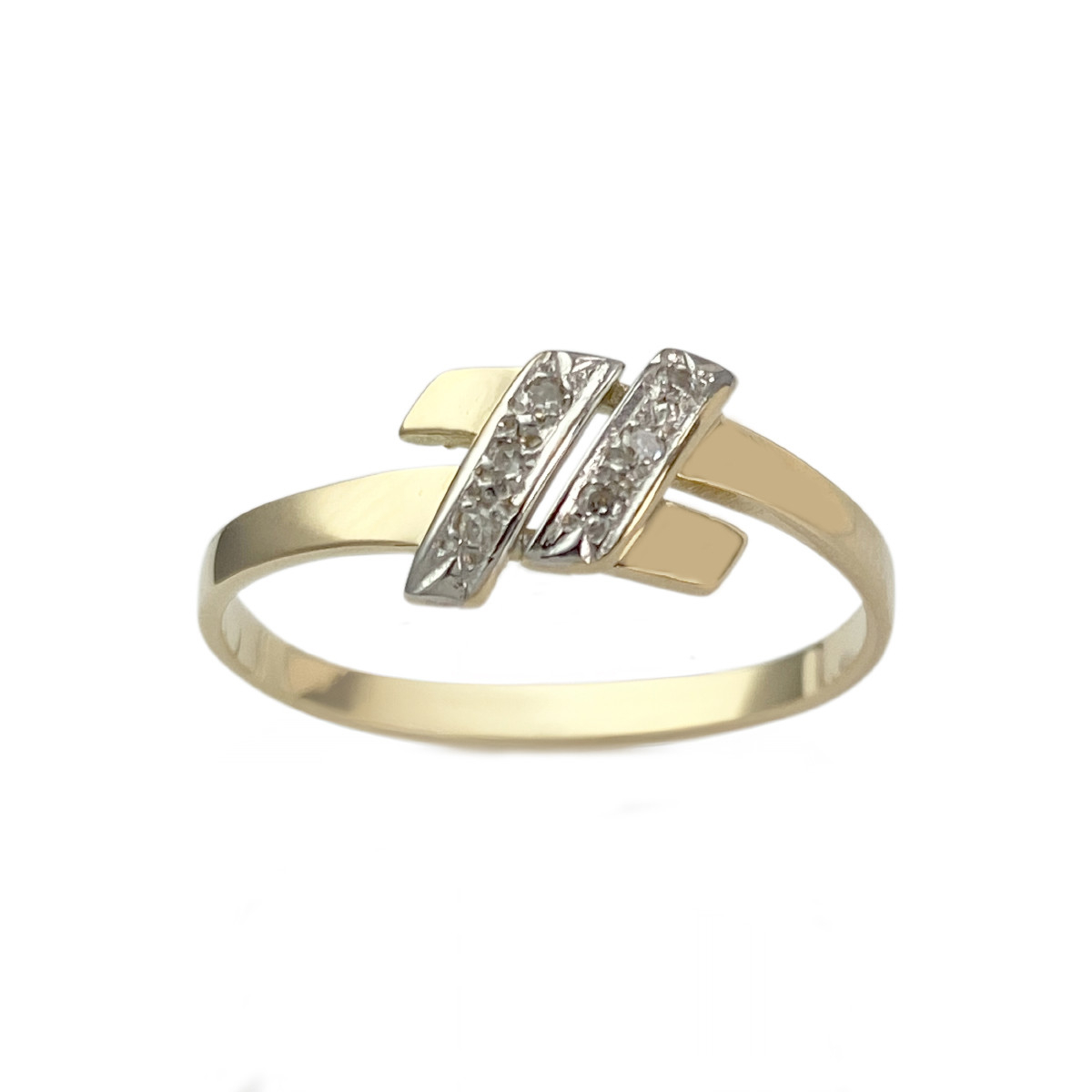 Bague d'occasion or 750 jaune diamant