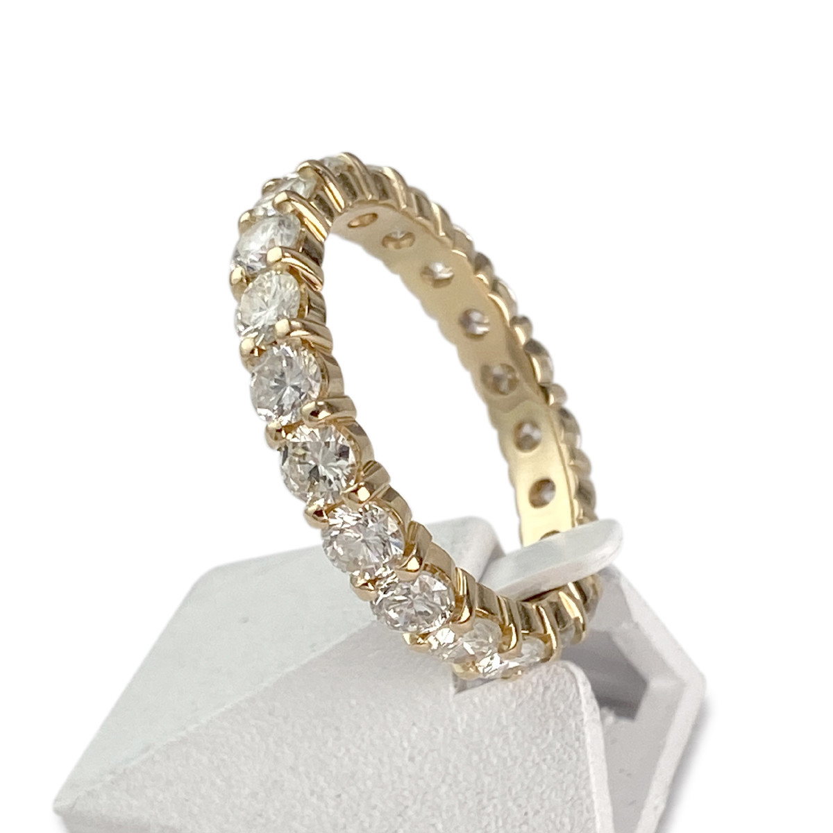 Alliance d'occasion or 750 jaune diamant - vue 2