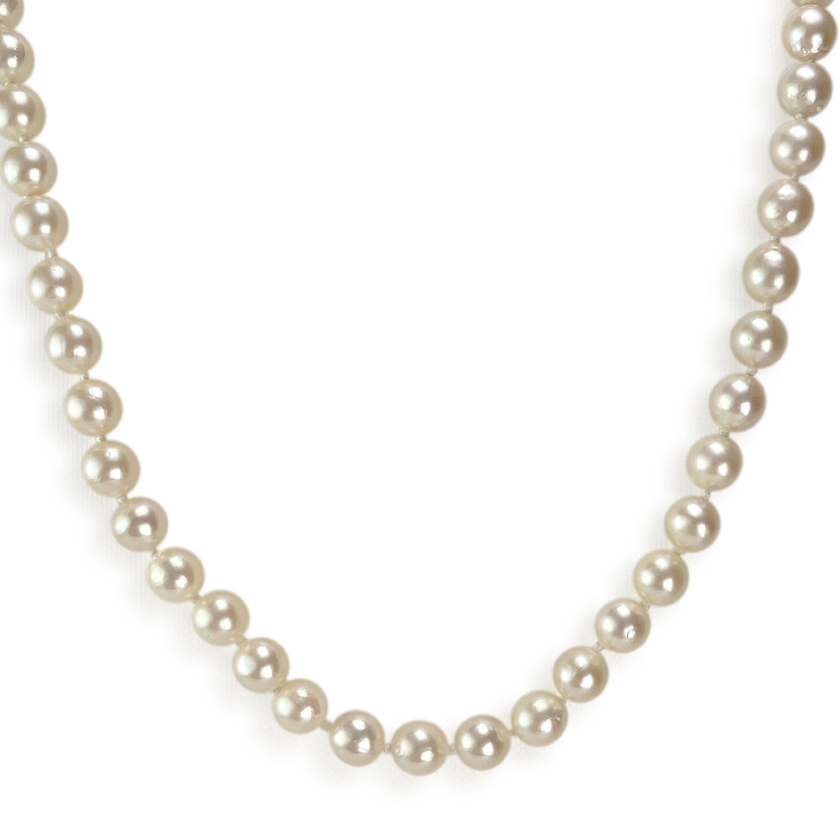 Collier d'occasion or 750 jaune perle de culture du japon