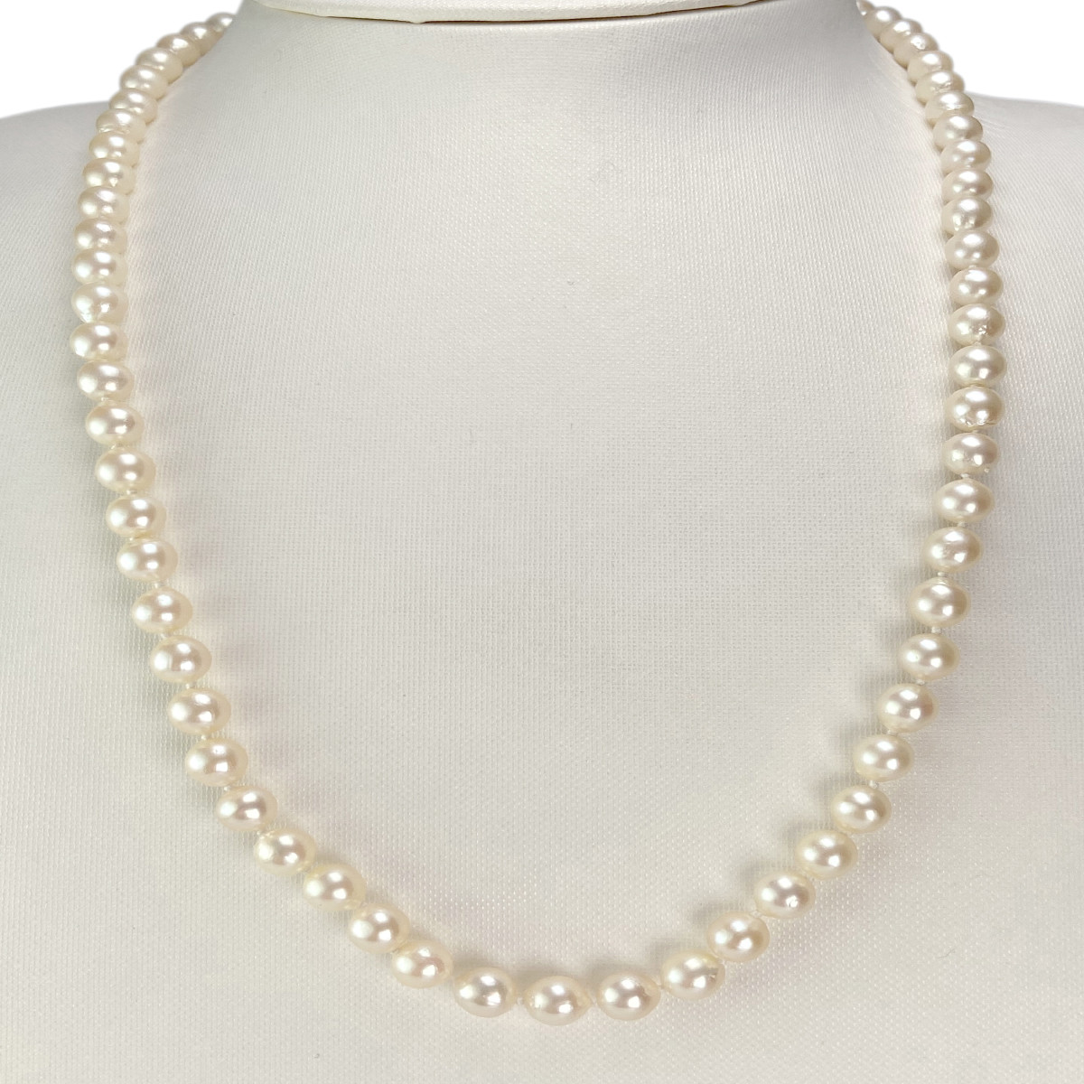 Collier d'occasion or 750 jaune perle de culture du japon - vue 2