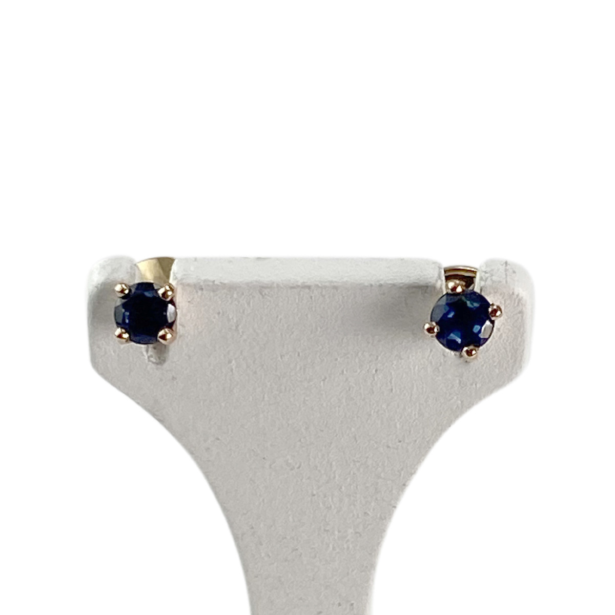 Boucles d'oreilles d'occasion or 750 jaune saphir