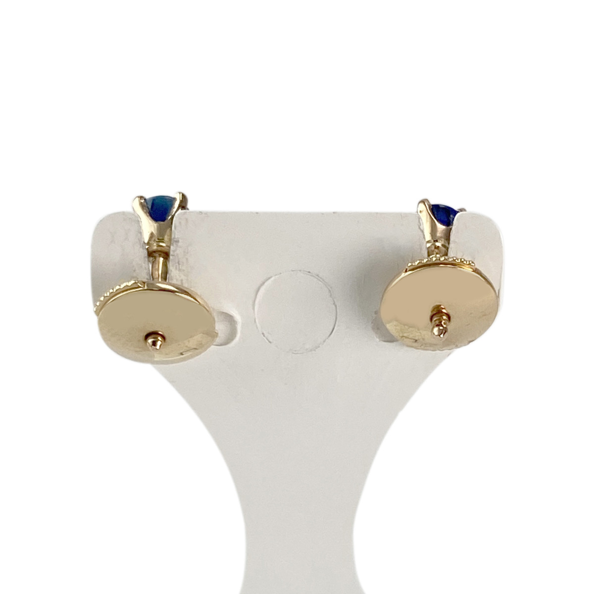 Boucles d'oreilles d'occasion or 750 jaune saphir - vue 3