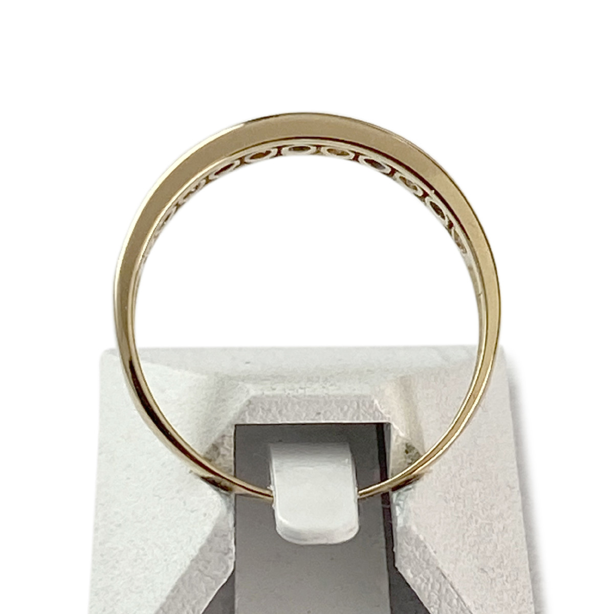 Bague d'occasion or 750 jaune oxyde de zirconium saphir - vue 3
