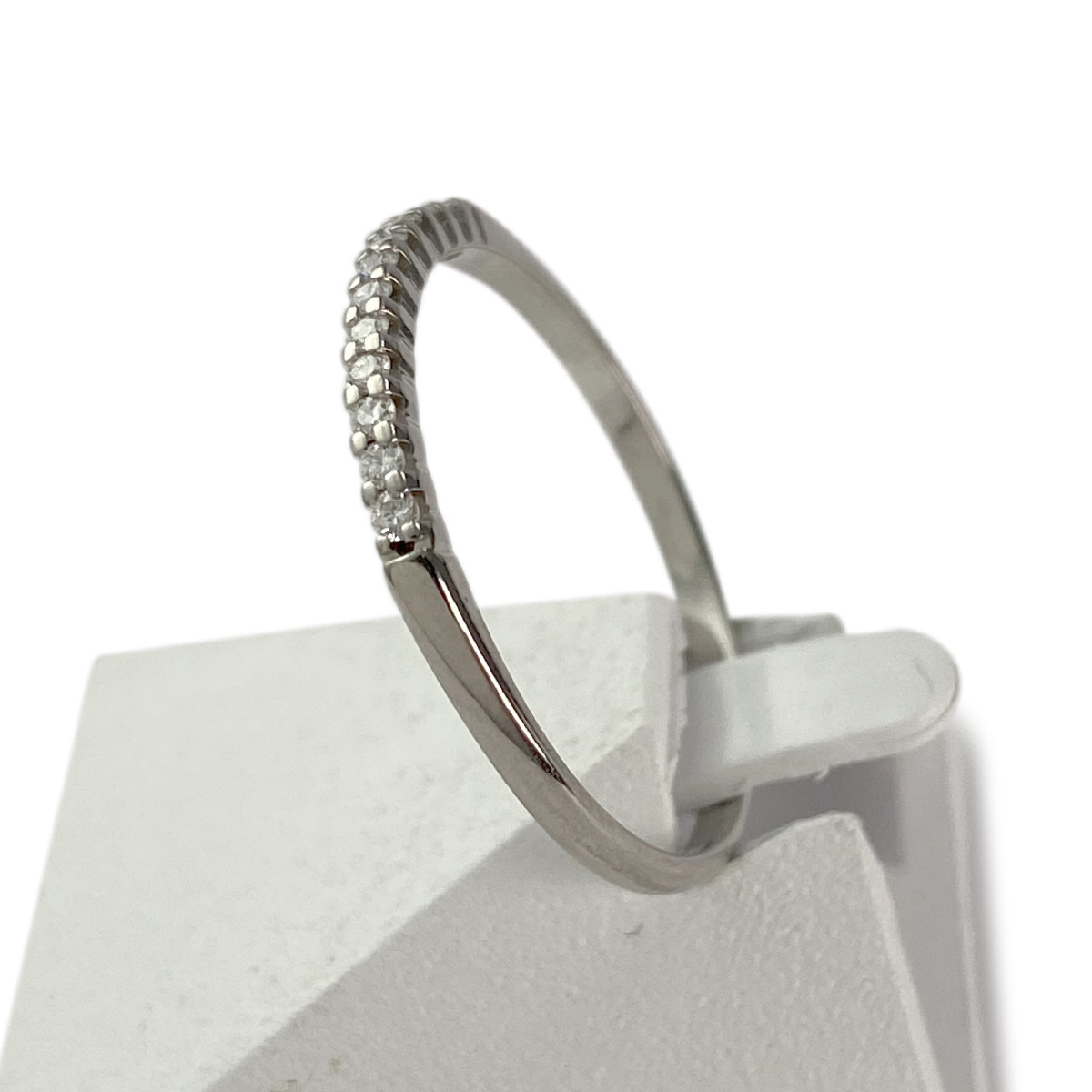 Bague d'occasion or 750 blanc diamant - vue 2