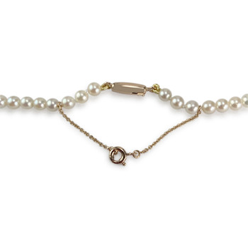 Collier d'occasion or 750 jaune perles de culture du japon.