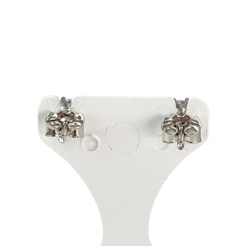 Boucles d'oreilles d'occasion or 750 blanc diamant