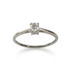 Solitaire d'occasion or 750 blanc diamant - vue V1