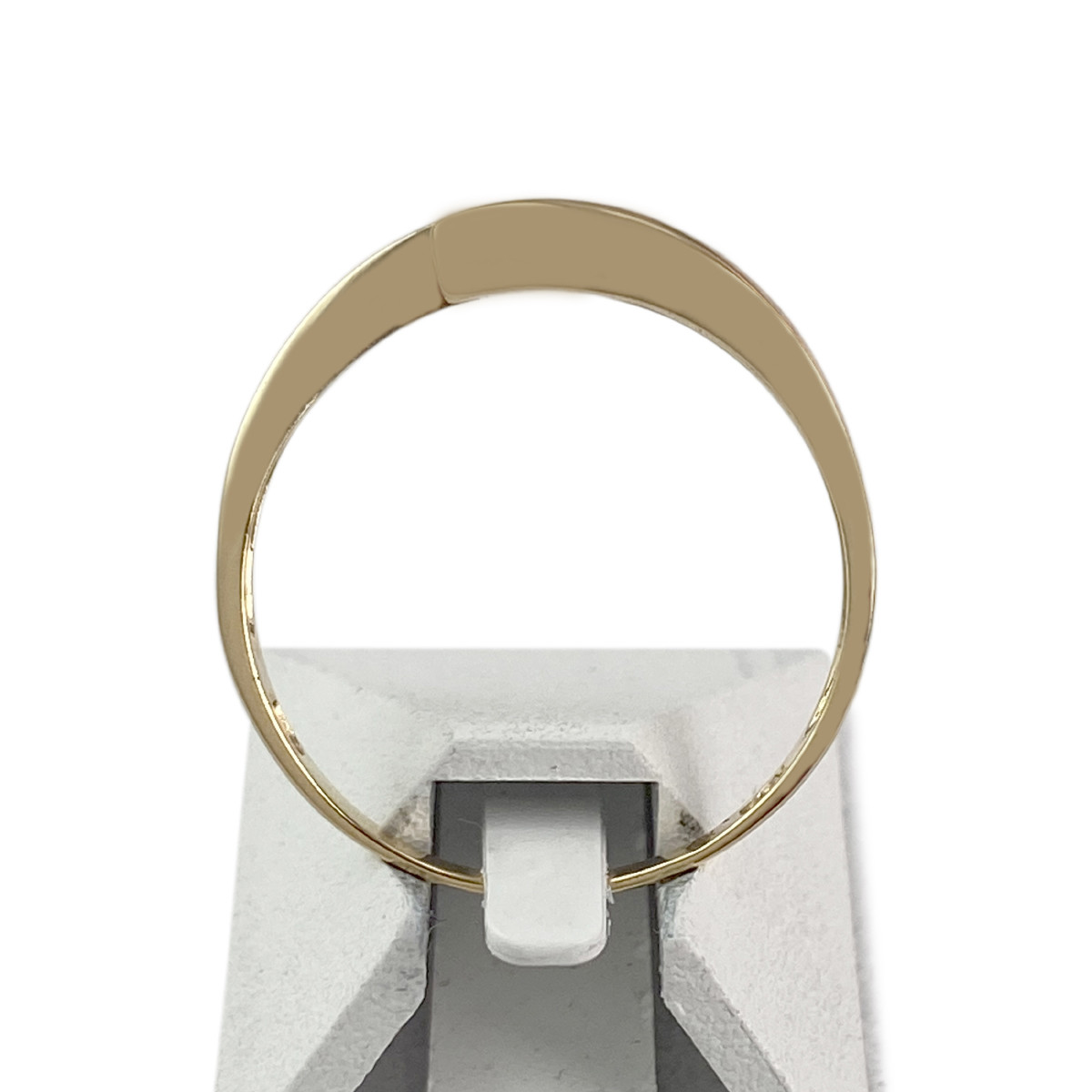 Solitaire d'occasion or 750 jaune oxyde de zirconium - vue 3