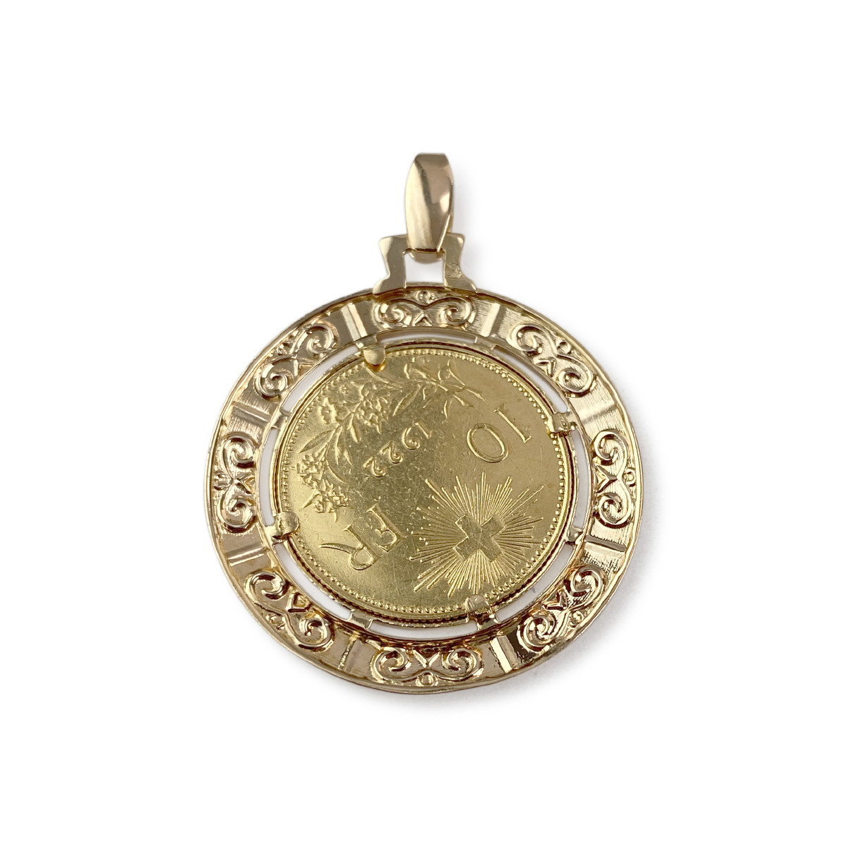 Pendentif d'occasion or 750 jaune - vue 2