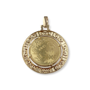 Pendentif d'occasion or 750 jaune