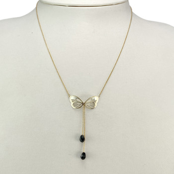 Collier d'occasion or 375 jaune oxyde de zirconium