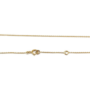 Collier d'occasion or 375 jaune oxyde de zirconium