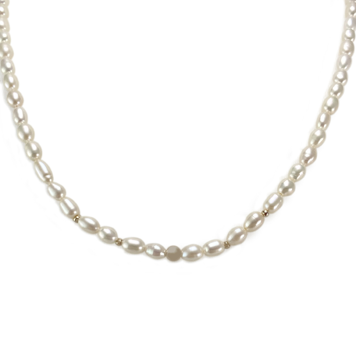 Collier d'occasion or 375 jaune perle de culture de chine