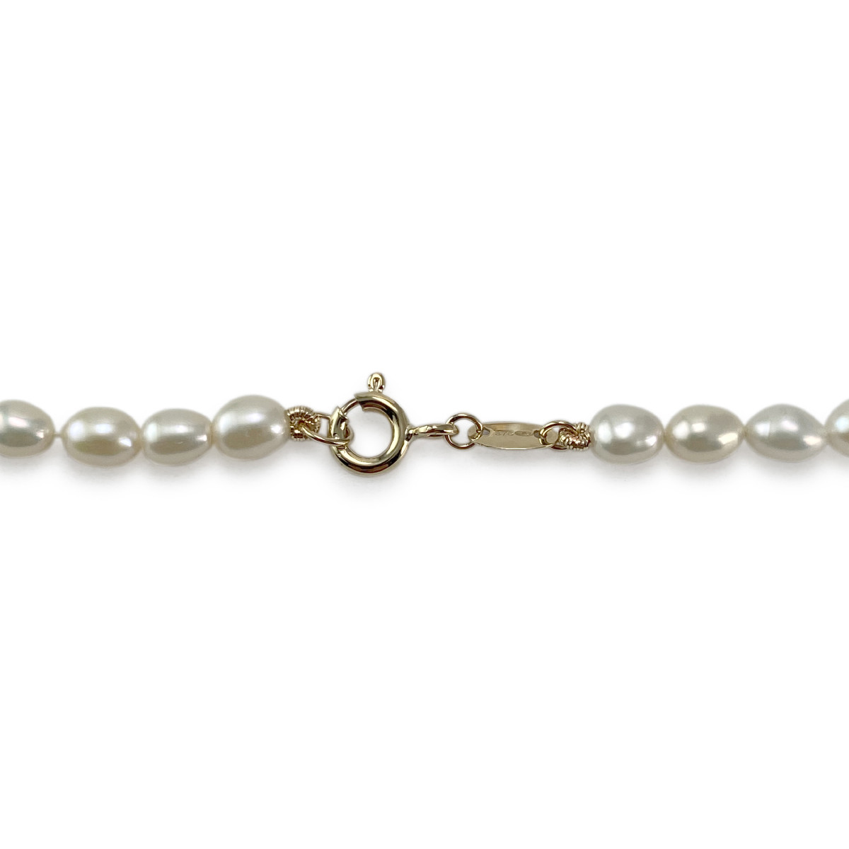 Collier d'occasion or 375 jaune perle de culture de chine - vue 3