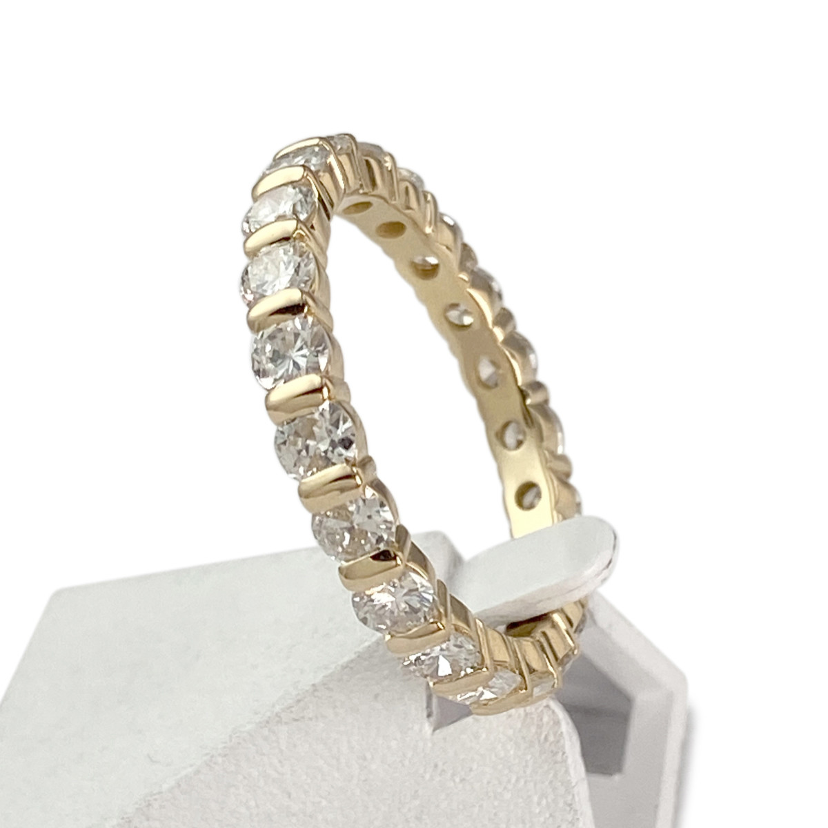 Bague d'occasion or 750 jaune diamant - vue 2