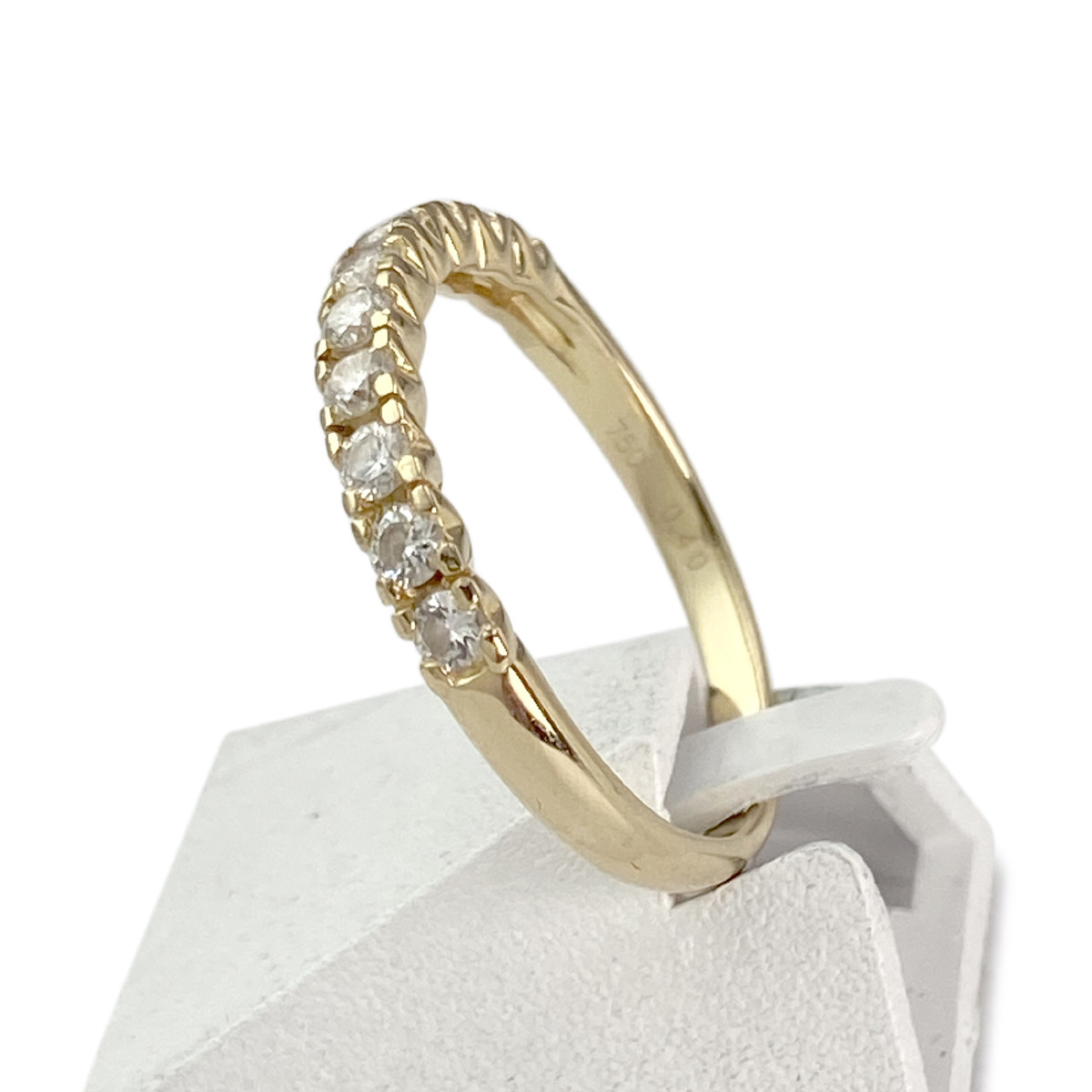 Bague d'occasion or 750 jaune diamant - vue 2