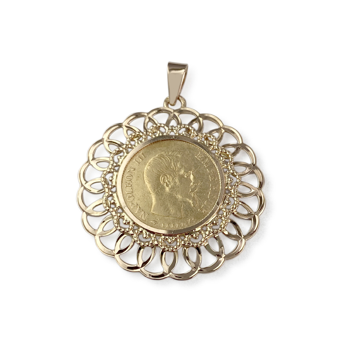 Pendentif d'occasion or 750 jaune pièce