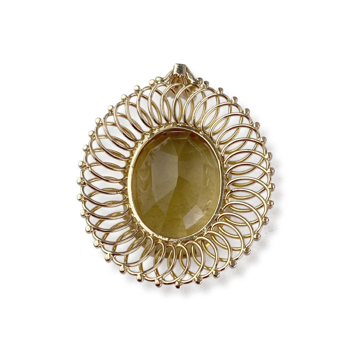 Pendentif d'occasion or 750 jaune citrine - vue 2