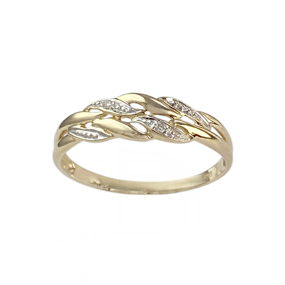 Bague d'occasion or 750 jaune diamants