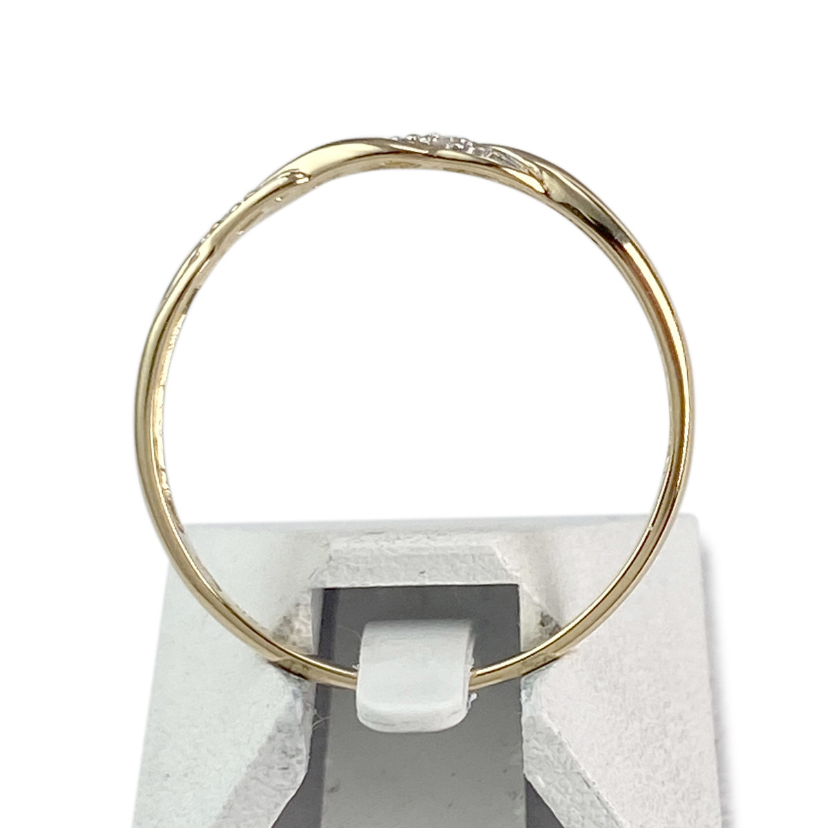Bague d'occasion or 750 jaune diamants - vue 3