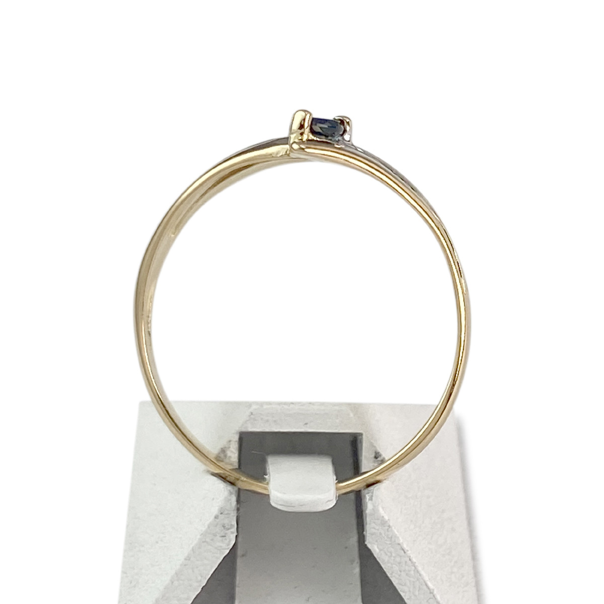 Bague d'occasion or 750 jaune saphirs - vue 3