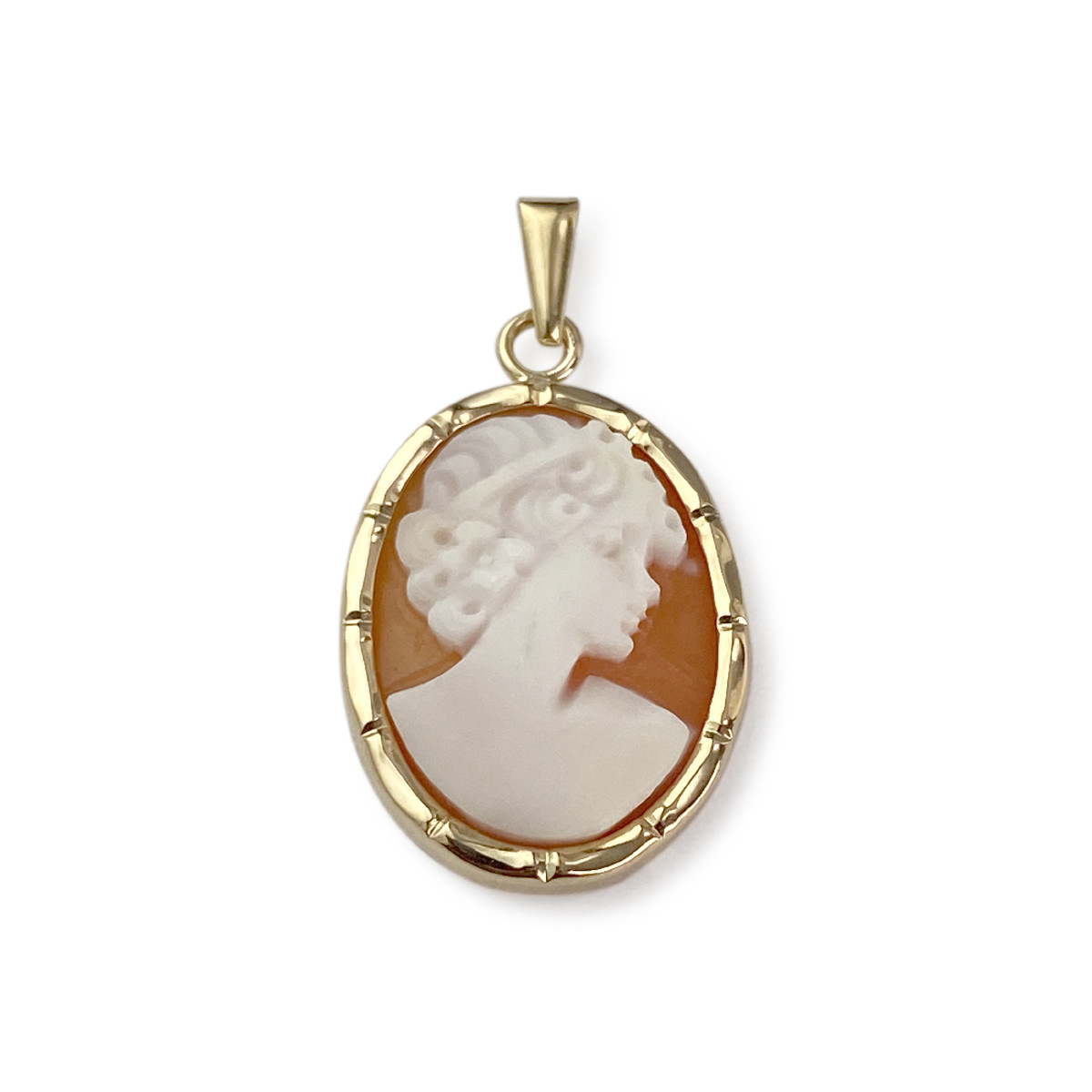Pendentif d'occasion or 750 jaune camée