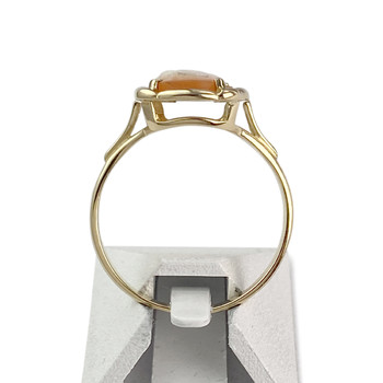 Bague d'occasion or 750 jaune camée