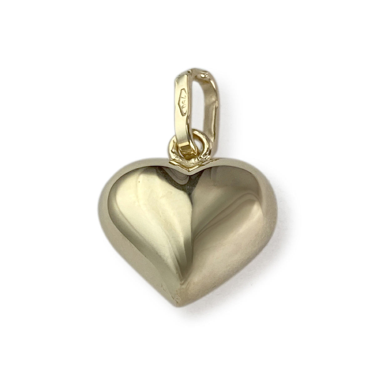 Pendentif coeur d'occasion or 750 jaune - vue 2