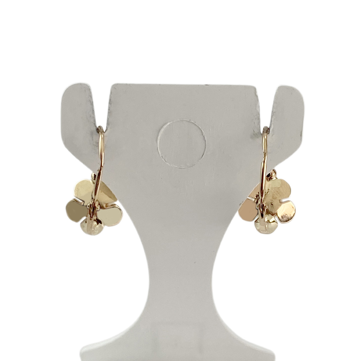 Boucles d'oreilles d'occasion or 750 jaune perle de culture de chine - vue 3