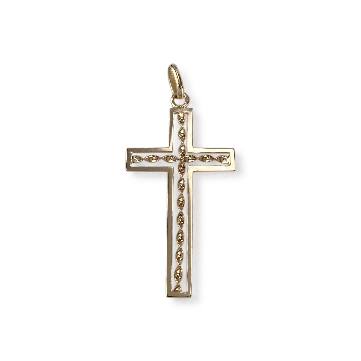 Croix d'occasion or 750 jaune - vue 2