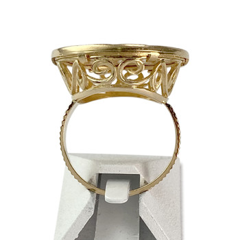 Bague d'occasion or 750 jaune pièce