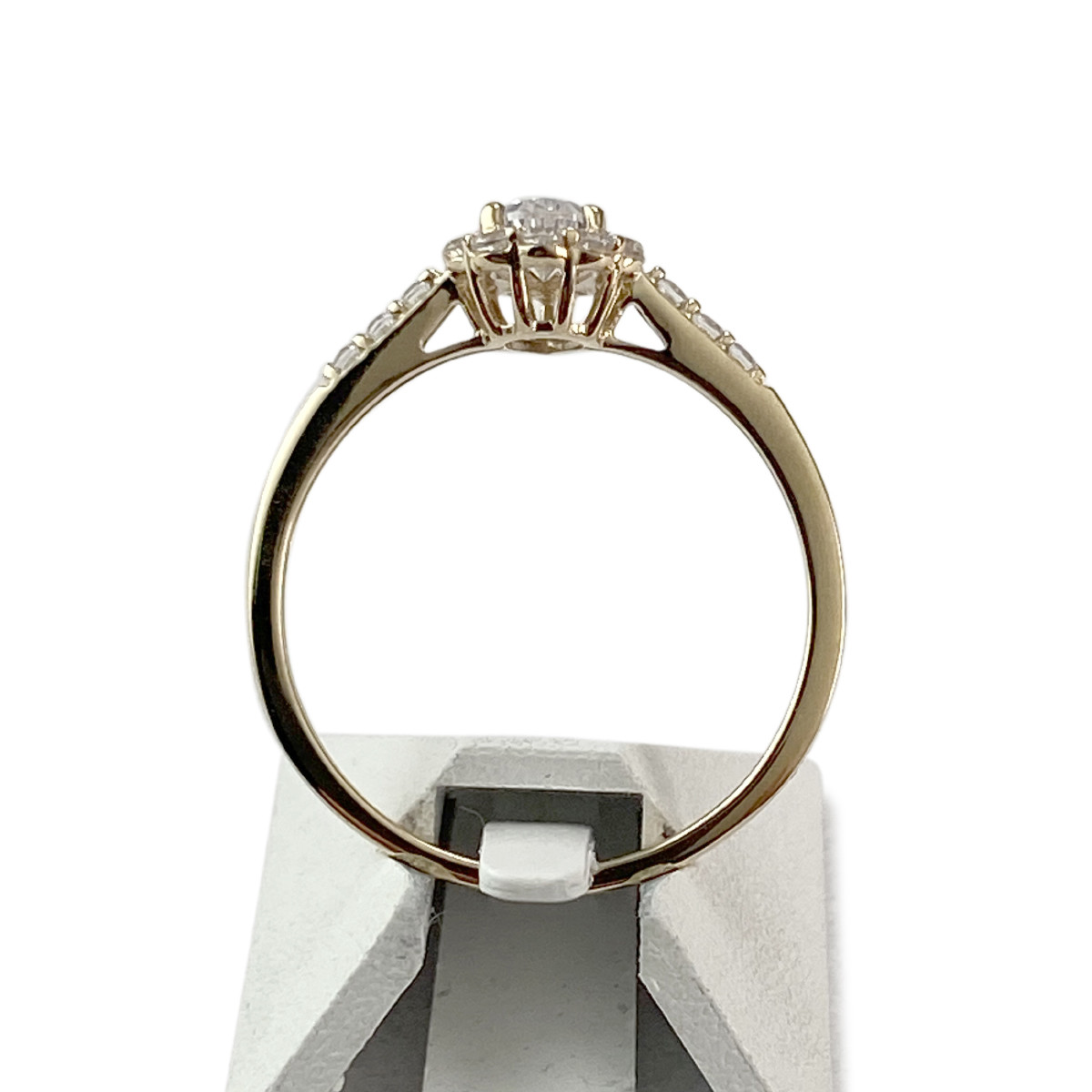Bague d'occasion or 375 jaune zirconias - vue 3
