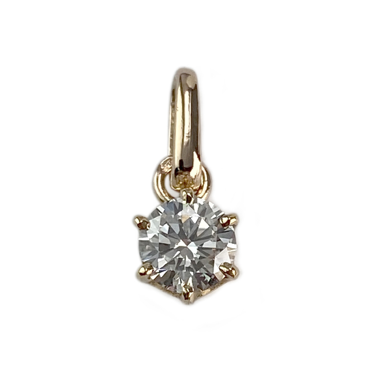 Pendentif d'occasion or 750 jaune diamant