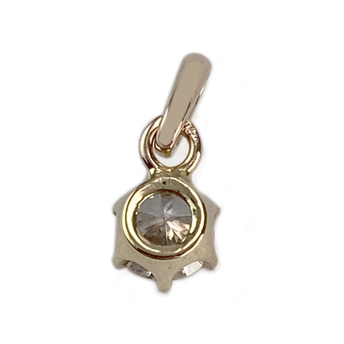 Pendentif d'occasion or 750 jaune diamant - vue 2
