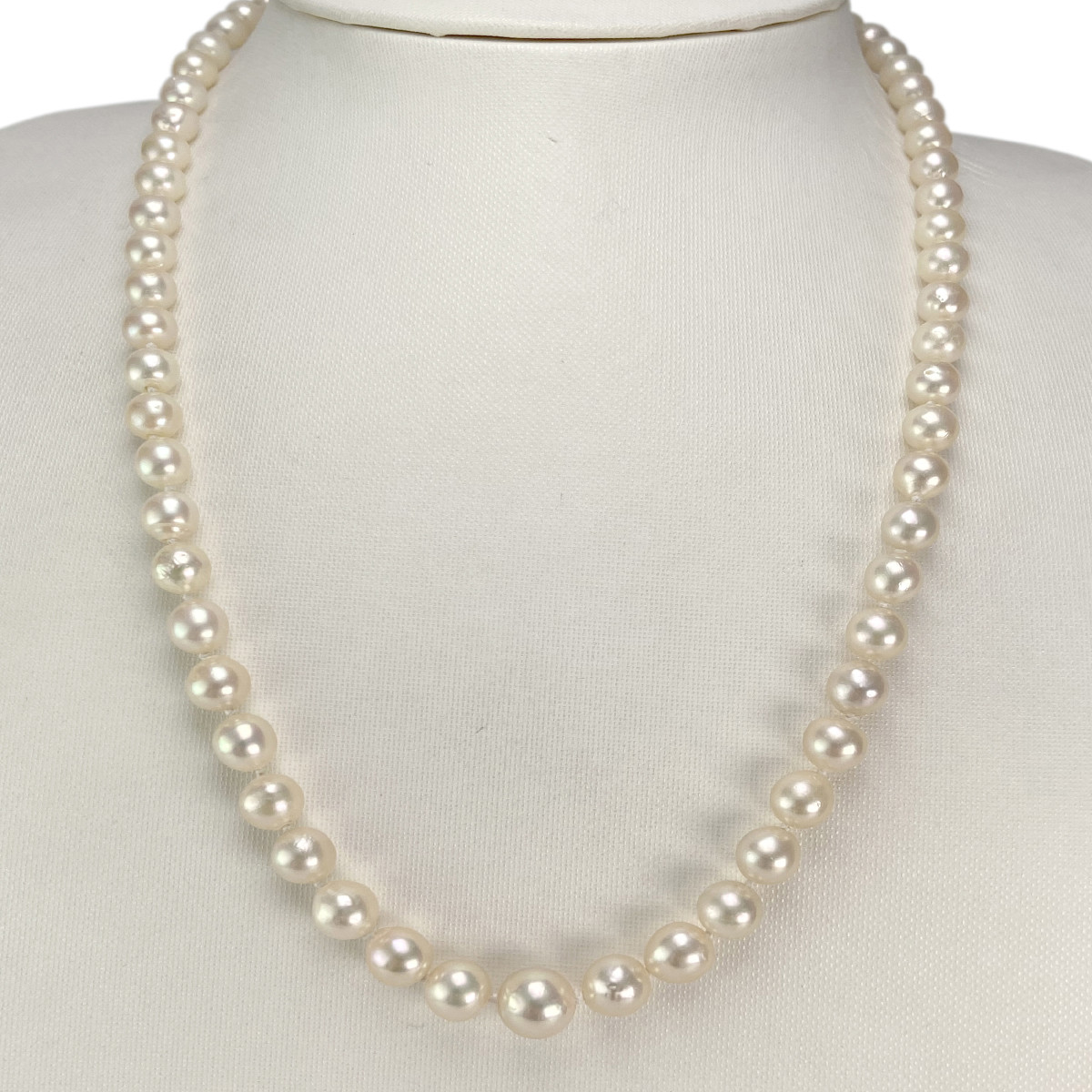 Collier d'occasion argent 925 perle de culture du japon - vue 2