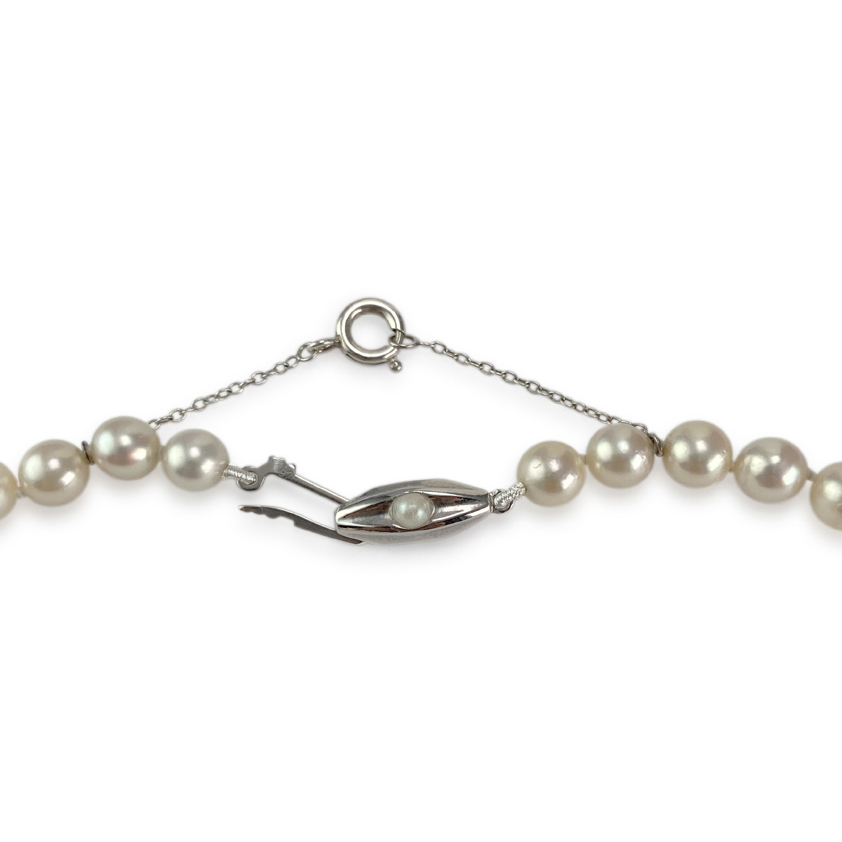 Collier d'occasion argent 925 perle de culture du japon - vue 3
