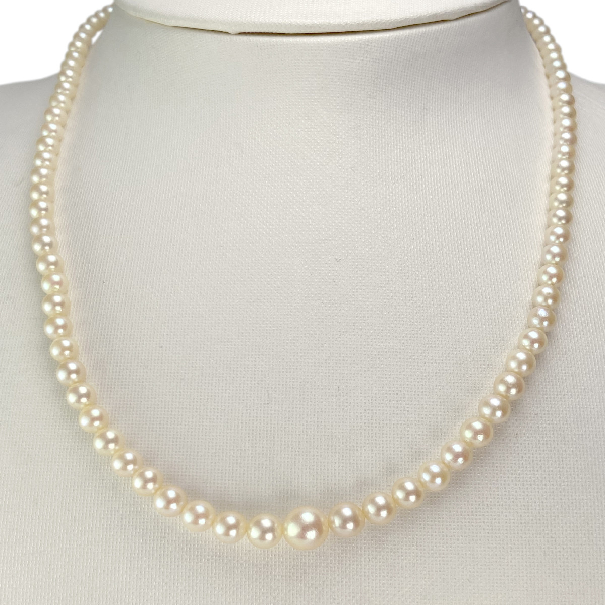 Collier d'occasion or 750 jaune perle de culture du japon - vue 2