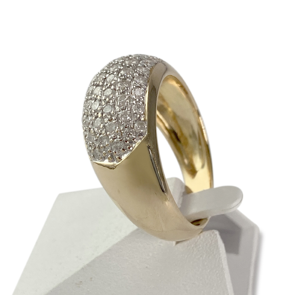 Bague d'occasion or 750 jaune diamant - vue 2