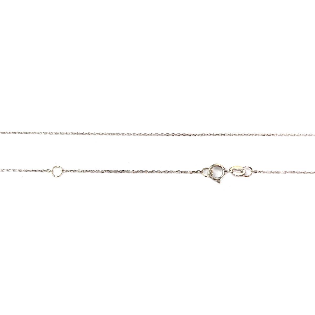 Collier d'occasion or 375 jaune forcat diamant topaze sky blue - vue 3