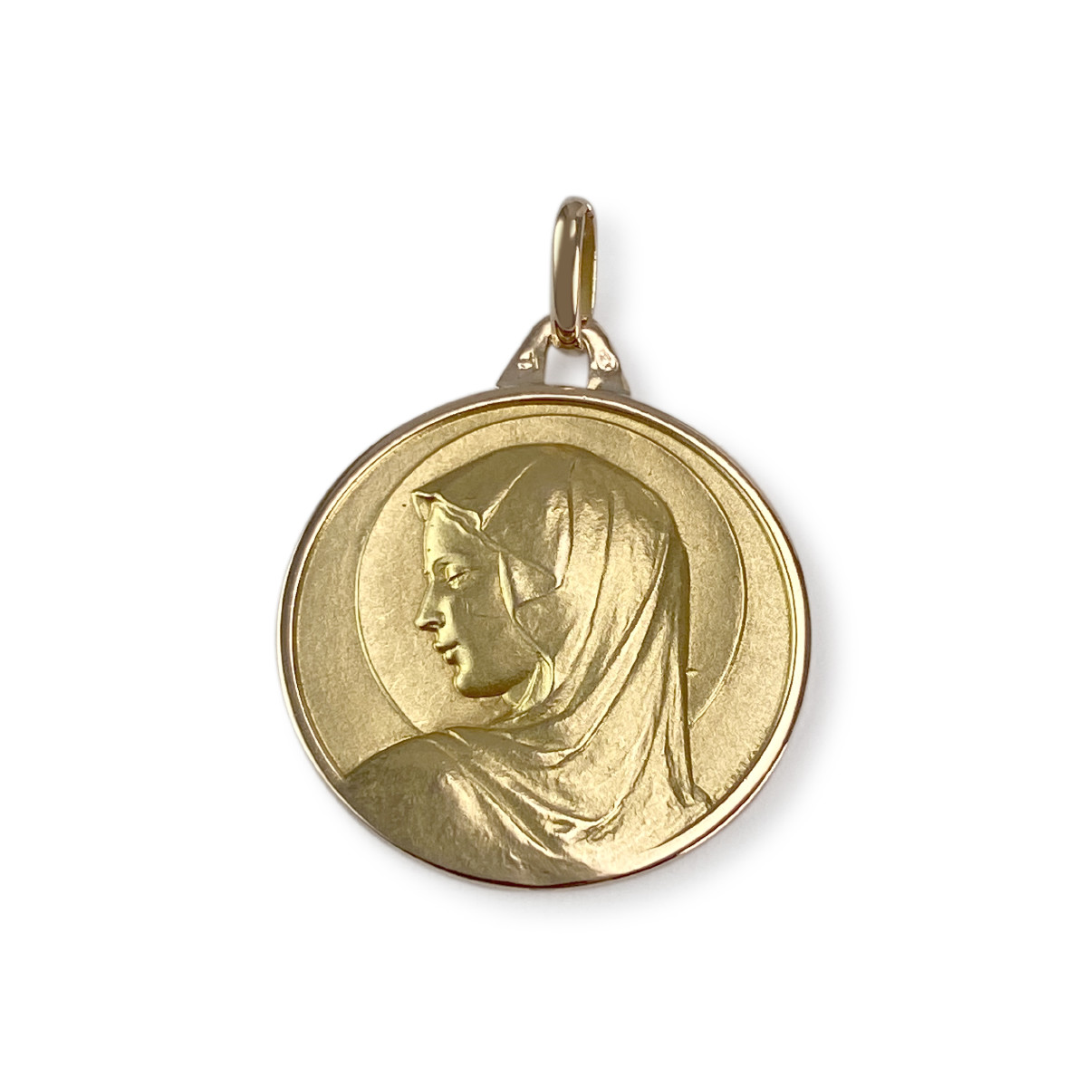 Médaille vierge d'occasion or 750 jaune