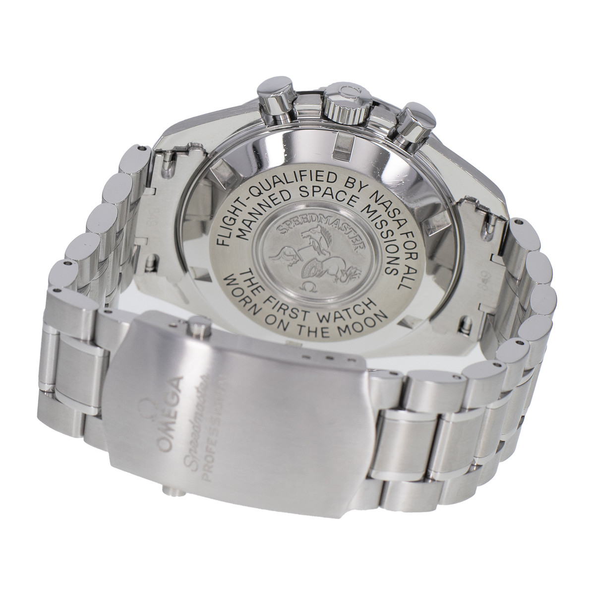 Second hand watch OMEGA Speedmaster men mechanical steel bracelet - view 3