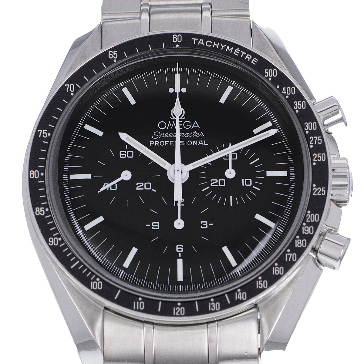 Second hand watch OMEGA Speedmaster men mechanical steel bracelet - view D1