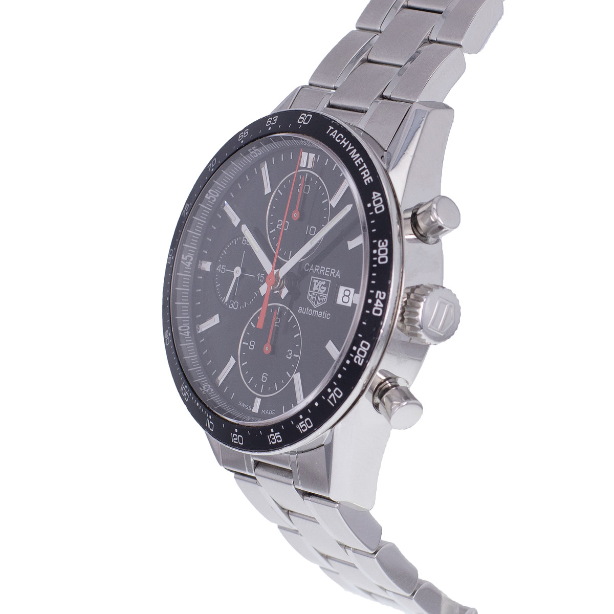 Second hand watch TAG HEUER Carrera men automatic steel bracelet - view D2