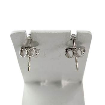 Boucles d'oreilles d'occasion or 375 blanc amethyste