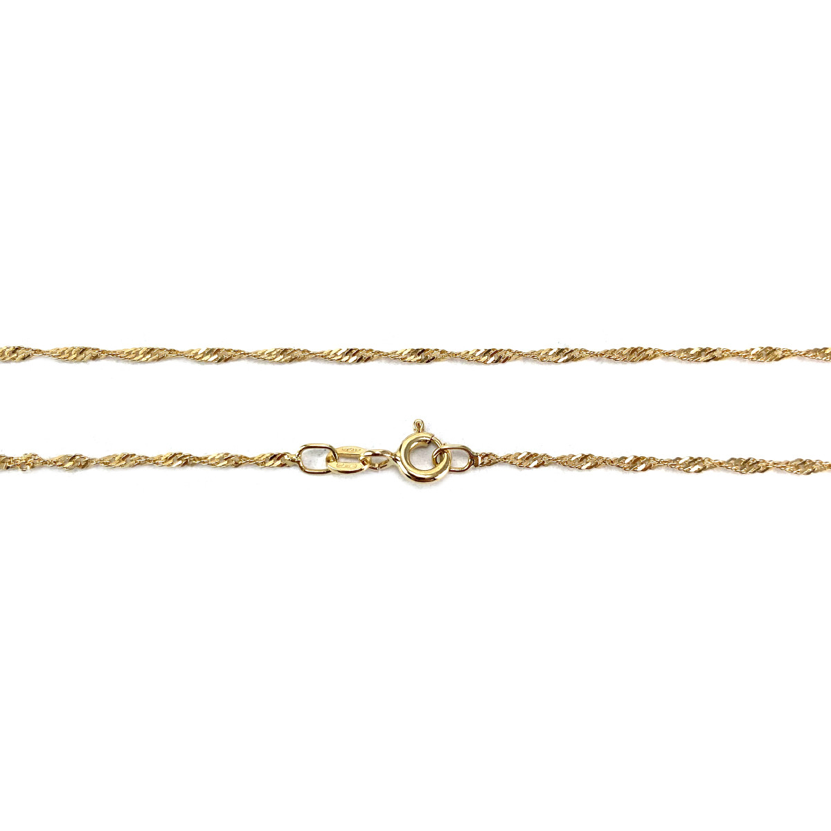 Collier d'occasion or 750 jaune torsadée rubis - vue 3