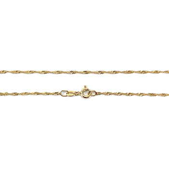 Collier d'occasion or 750 jaune torsadée rubis