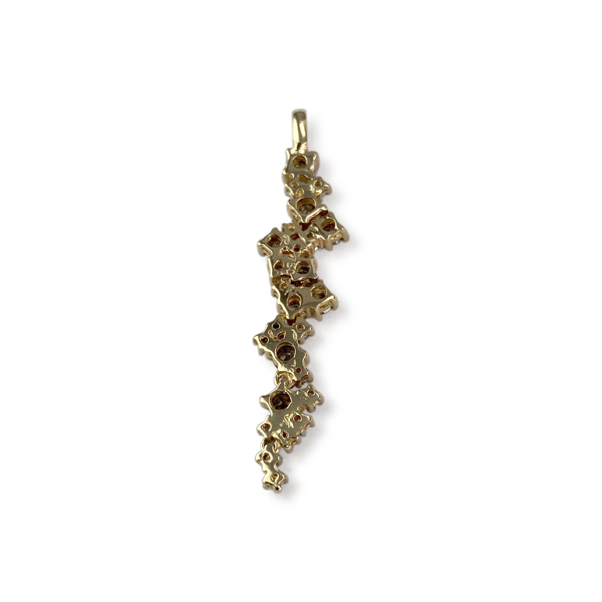 Pendentif d'occasion or 750 jaune diamants - vue 2